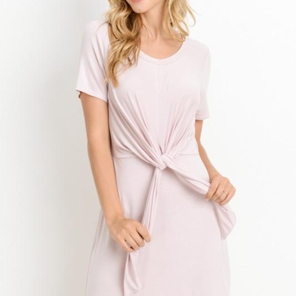 Spring Knotted Pink Dress - Picture 6 of 6